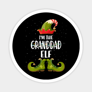 Im The Granddad Elf Christmas Magnet